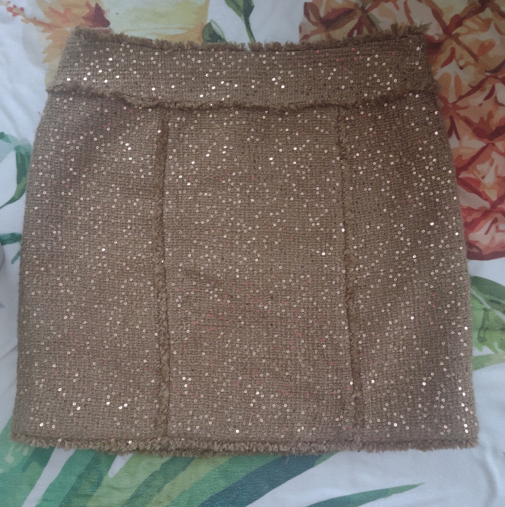 Michael Kors gold sparkle twig skirt